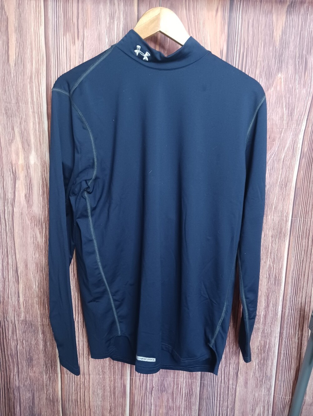 Under Armour Navy Long Sleeve Cold Gear Mockneck Mens Size Large